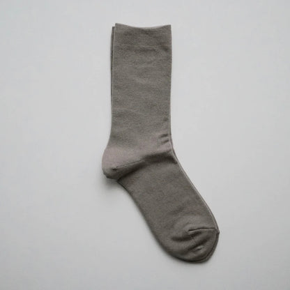 Hakne Silk Cotton Double Faced Socks Irish Grey Small | Hakne | Miss Arthur | Home Goods | Tasmania