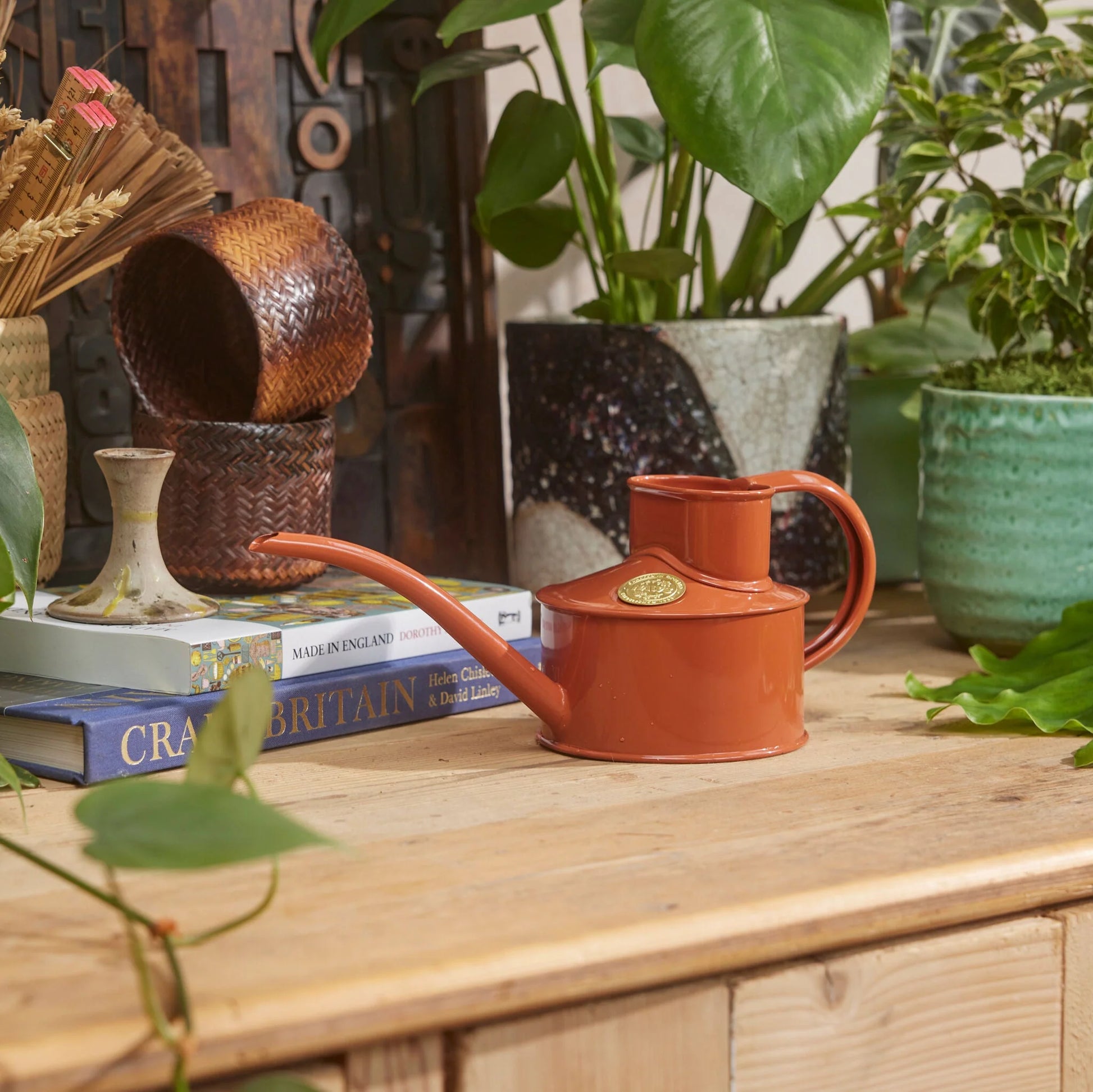 Haws The Fazeley Flow 0.5 Litre Terracotta Orange Watering Pot | Haws | Miss Arthur | Home Goods | Tasmania