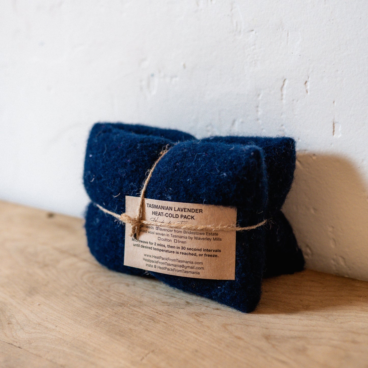 Recycled Wool Lavender Heat Pack Eclipse | Heatpack From Tasmania | Miss Arthur | Home Goods | Tasmania