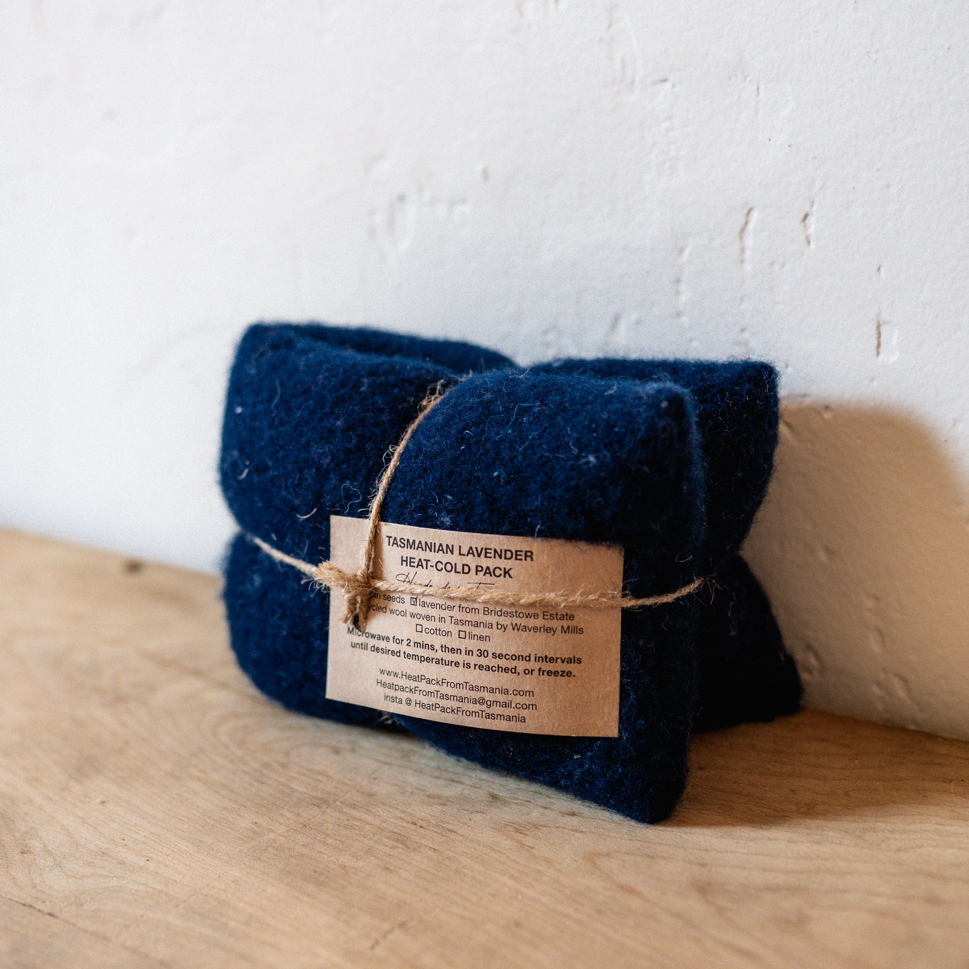 Recycled Wool Lavender Heat Pack Eclipse | Heatpack From Tasmania | Miss Arthur | Home Goods | Tasmania