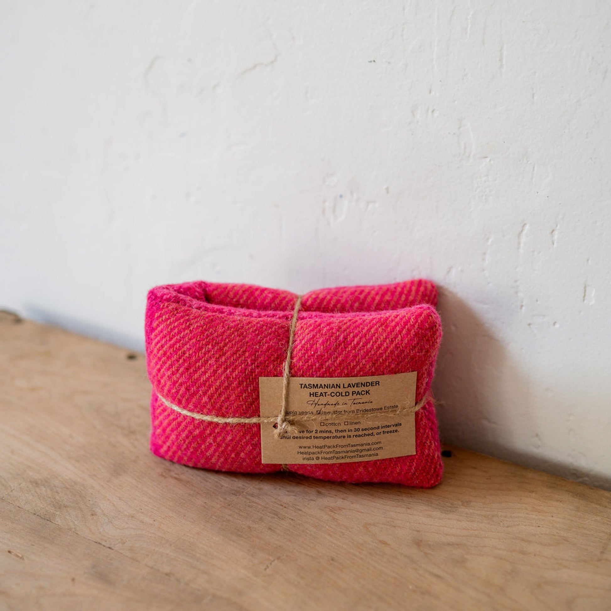 Recycled Wool Lavender Heat Pack Peony | Heatpack From Tasmania | Miss Arthur | Home Goods | Tasmania