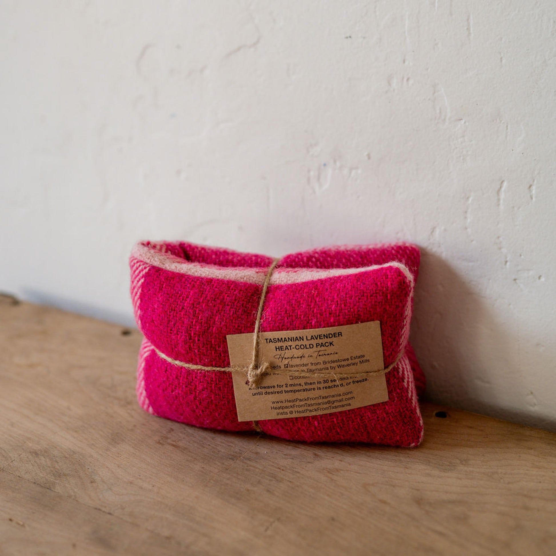 Recycled Wool Lavender Heat Pack Watermelon | Heatpack From Tasmania | Miss Arthur | Home Goods | Tasmania