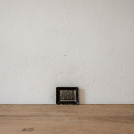 Porcelain Soap Dish Black | Heaven in Earth | Miss Arthur | Home Goods | Tasmania