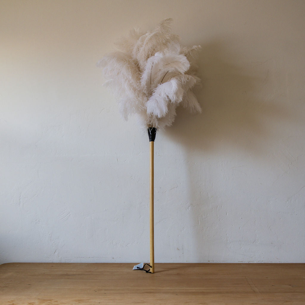Ostrich Feather Duster Cream 90cm | Heaven in Earth | Miss Arthur | Home Goods | Tasmania