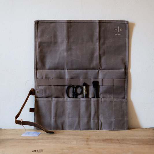 Waxed Canvas Utility Roll Ash | Heaven in Earth | Miss Arthur | Home Goods | Tasmania