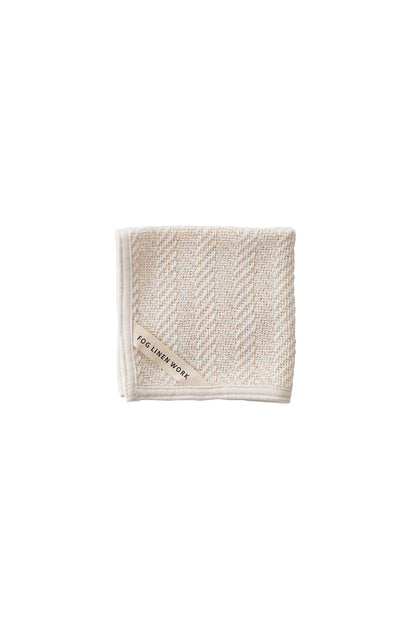 Herringbone Cotton Wash Cloth | Fog Linen Work | Miss Arthur | Home Goods | Tasmania