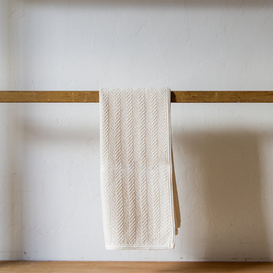Fog Linen Work Herringbone Cotton Hand Towel | Fog Linen Work | Miss Arthur | Home Goods | Tasmania