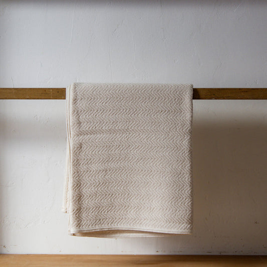 Fog Linen Work Herringbone Cotton Bath Towel | Fog Linen Work | Miss Arthur | Home Goods | Tasmania