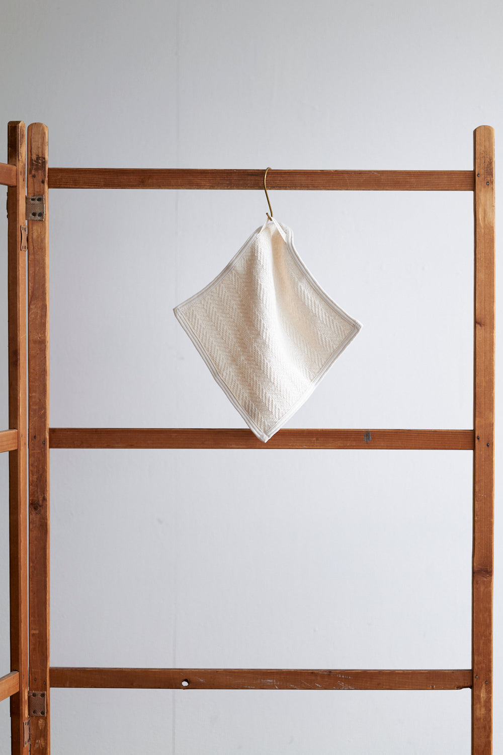 Herringbone Cotton Wash Cloth | Fog Linen Work | Miss Arthur | Home Goods | Tasmania