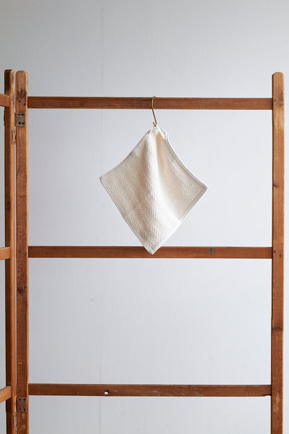 Herringbone Cotton Wash Cloth | Fog Linen Work | Miss Arthur | Home Goods | Tasmania