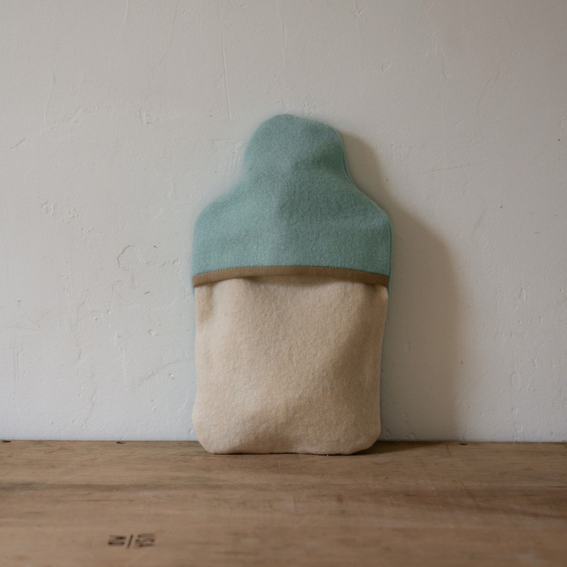 Vintage Wool Blanket Hot Water Bottle Cover Aqua | Miss Arthur | Miss Arthur | Home Goods | Tasmania