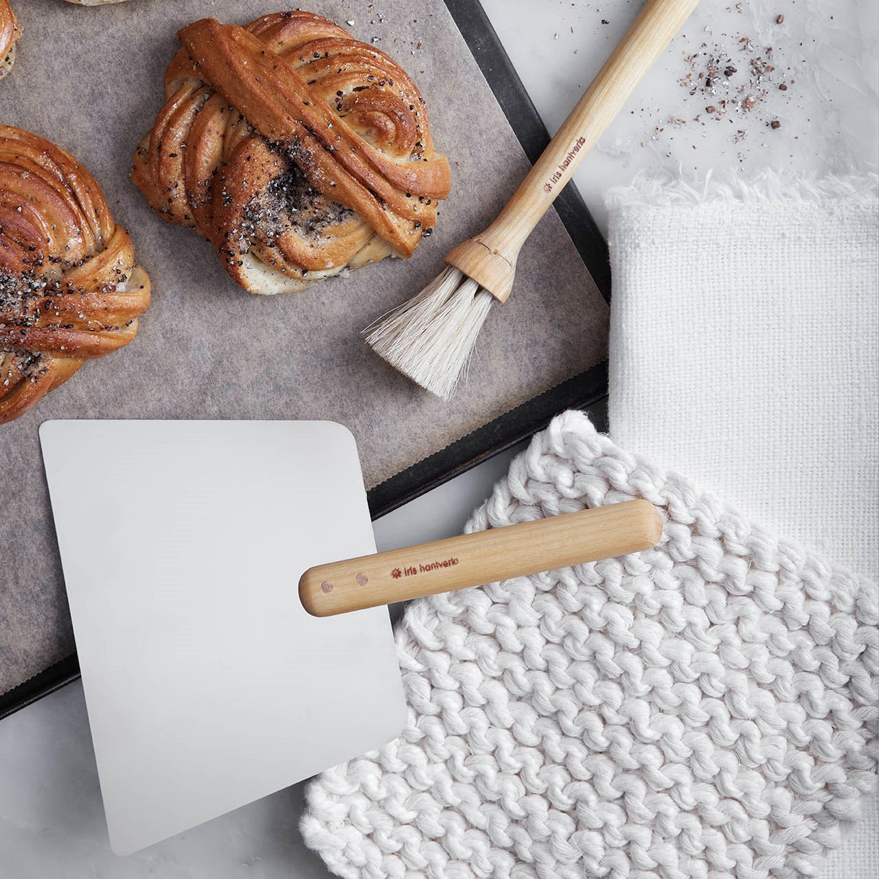 Iris Hantverk Dough Scraper with Handle | Iris Hantverk | Miss Arthur | Home Goods | Tasmania