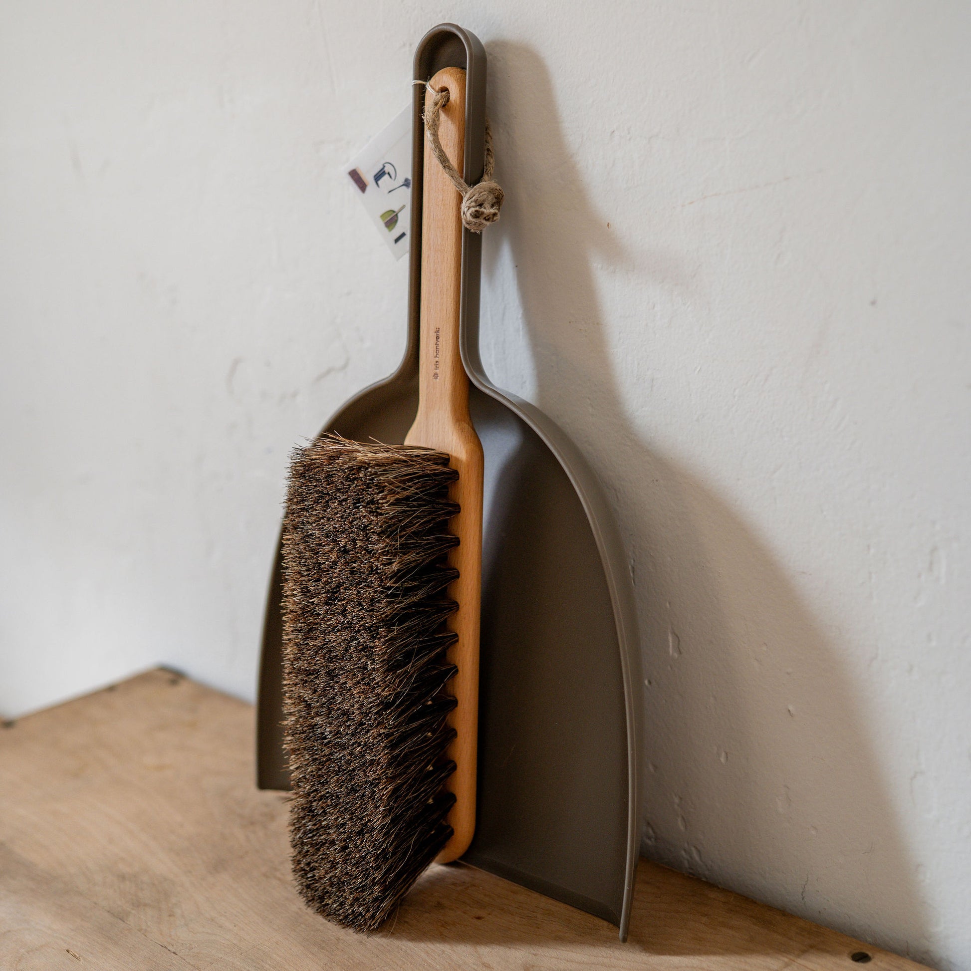 Iris Hantverk Dustpan and Brush Set Umber | Iris Hantverk | Miss Arthur | Home Goods | Tasmania