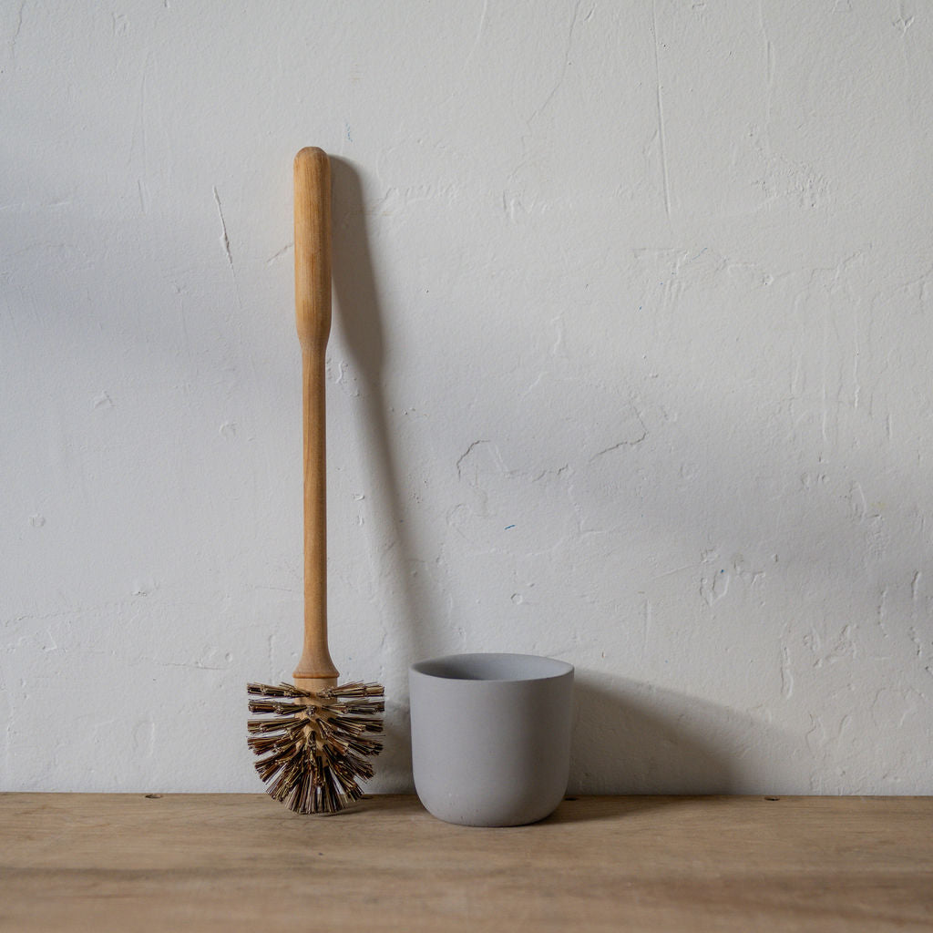 Toilet Brush Birch Concrete Cup Grey | Iris Hantverk | Miss Arthur | Home Goods | Tasmania
