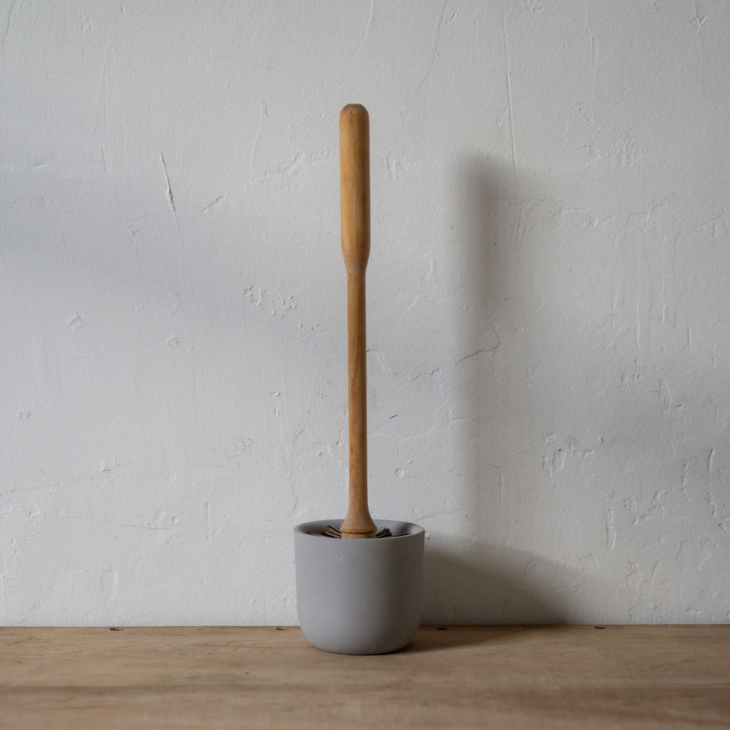 Toilet Brush Birch Concrete Cup Grey | Iris Hantverk | Miss Arthur | Home Goods | Tasmania