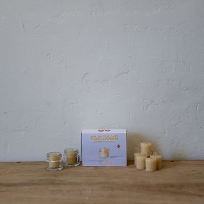 Queen B Boxed Jam Jar Tealights - 2 Jars & 8 Candles | Queen B | Miss Arthur | Home Goods | Tasmania