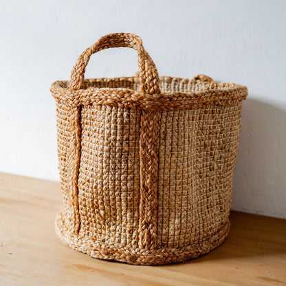 Fair Go Trading Jute Basket Hatched Weave Medium | Fair Go Trading | Miss Arthur | Home Goods | Tasmania