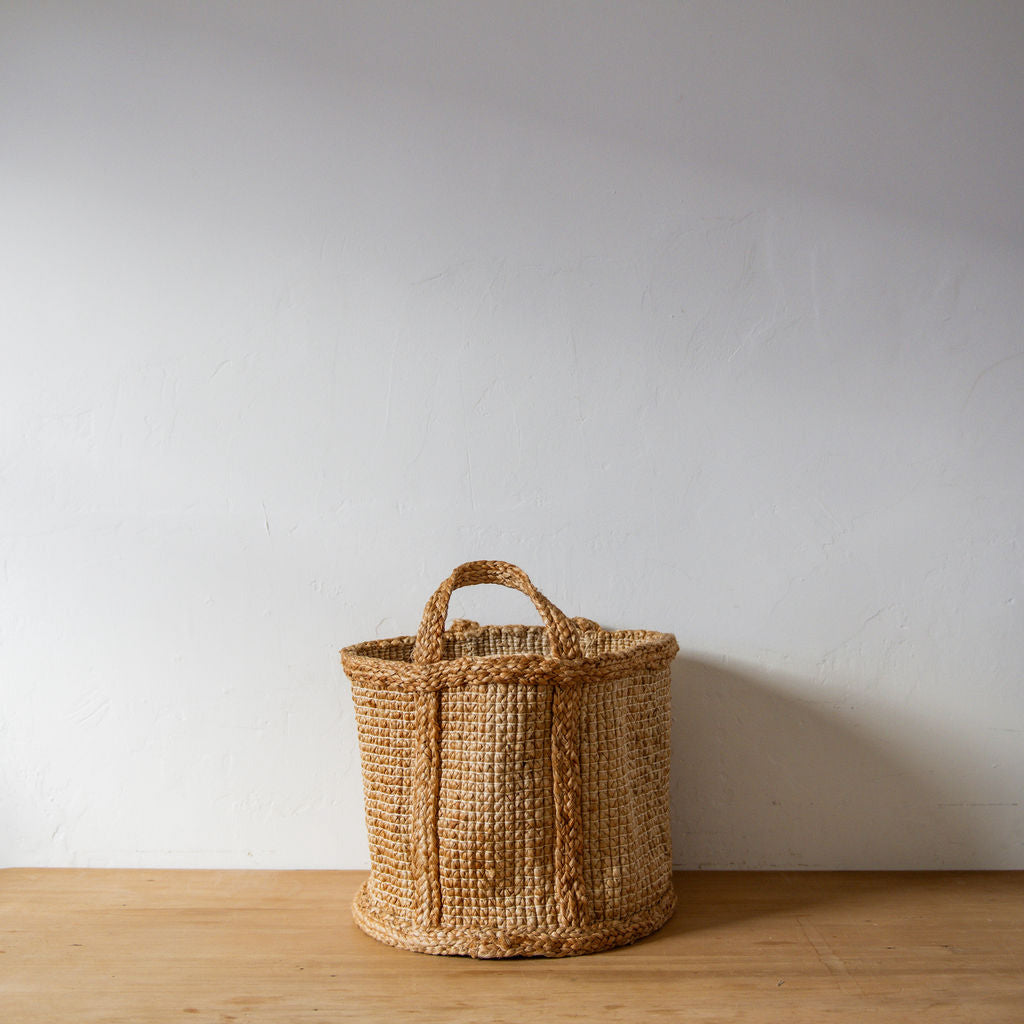 Fair Go Trading Jute Basket Hatched Weave Medium | Fair Go Trading | Miss Arthur | Home Goods | Tasmania