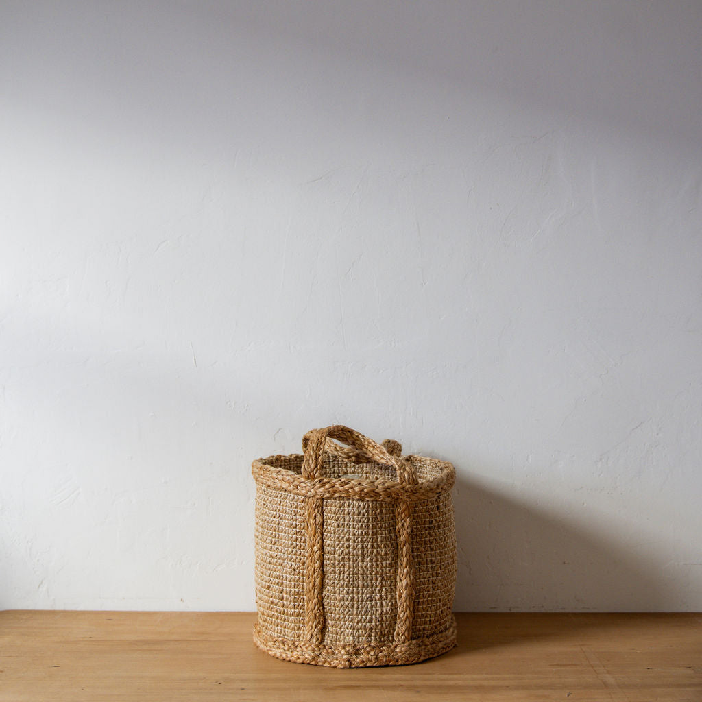 Fair Go Trading Jute Basket Hatched Weave Small | Fair Go Trading | Miss Arthur | Home Goods | Tasmania