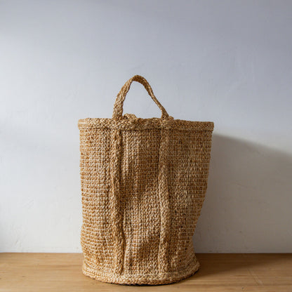 Jute Basket Hatched Weave Tall 52cm | Fair Go Trading | Miss Arthur | Home Goods | Tasmania