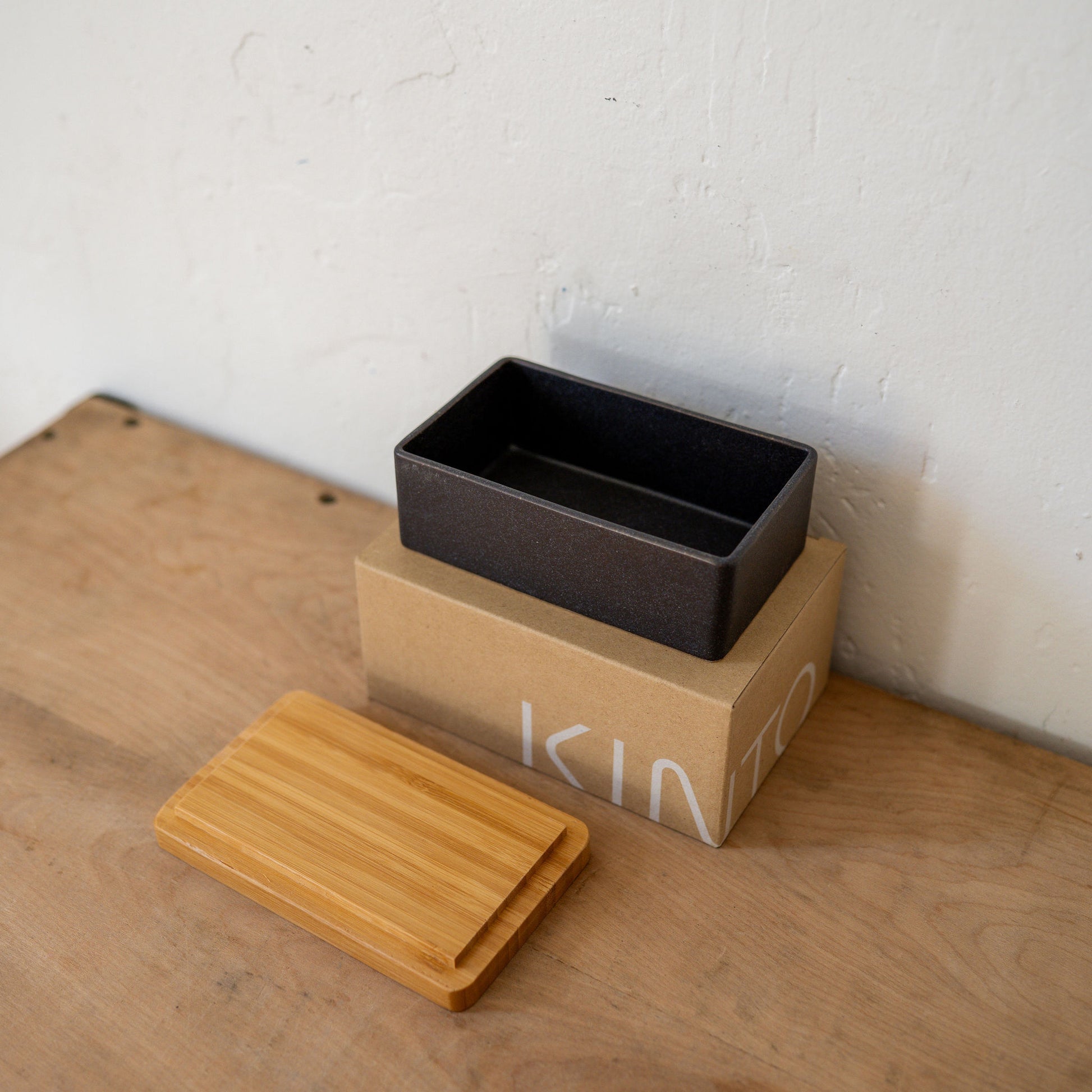Kinto Taku Butter Dish Black | Kinto | Miss Arthur | Home Goods | Tasmania