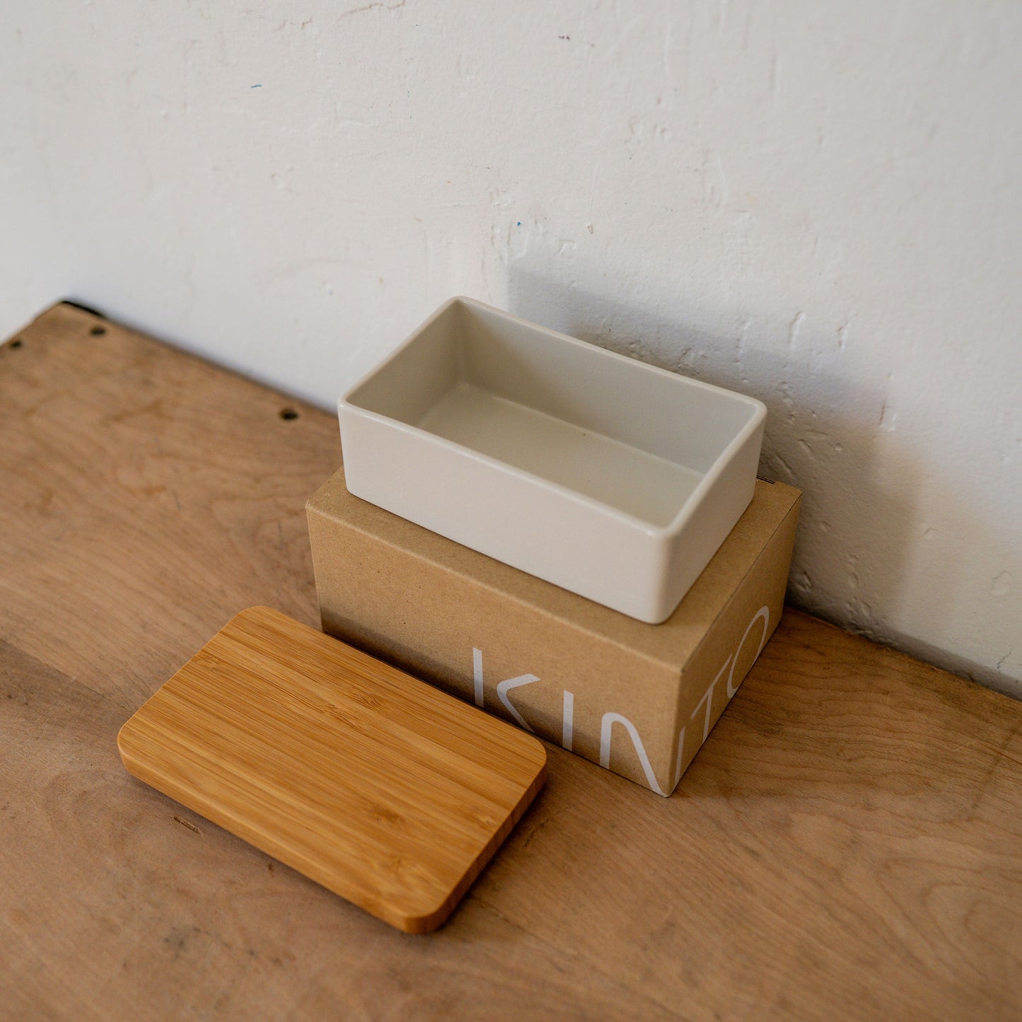 Kinto Taku Butter Dish White | Kinto | Miss Arthur | Home Goods | Tasmania
