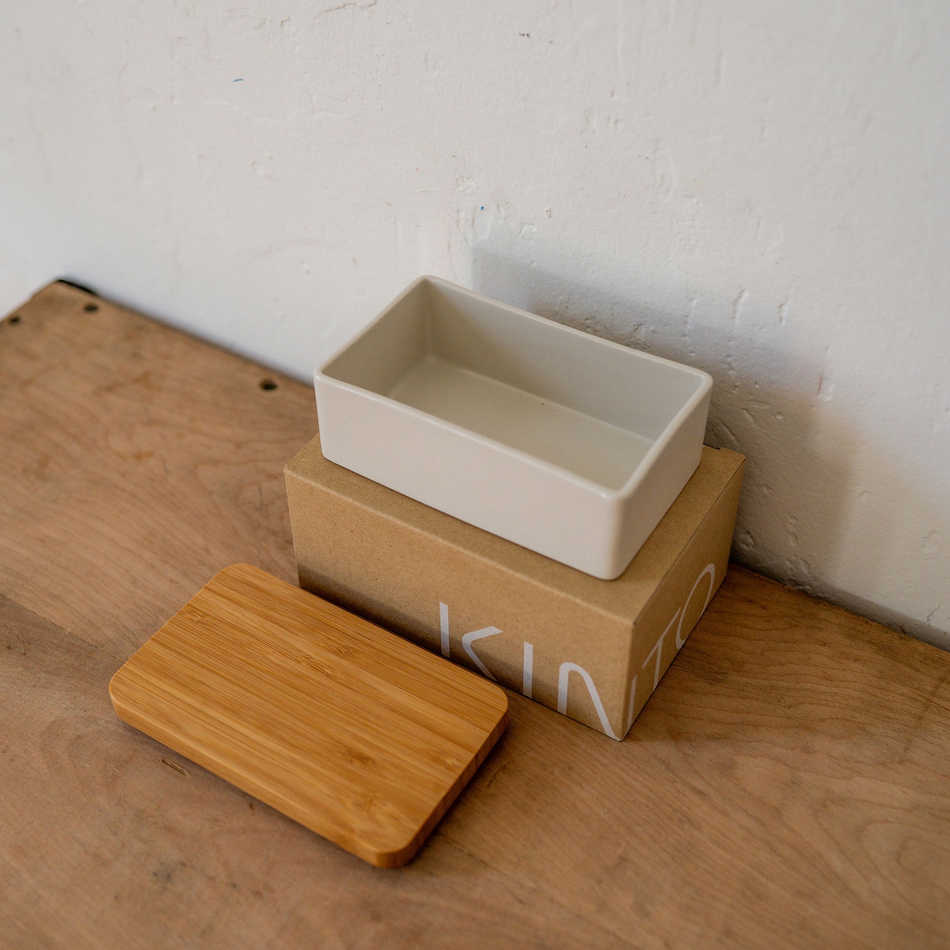 Kinto Taku Butter Dish White | Kinto | Miss Arthur | Home Goods | Tasmania