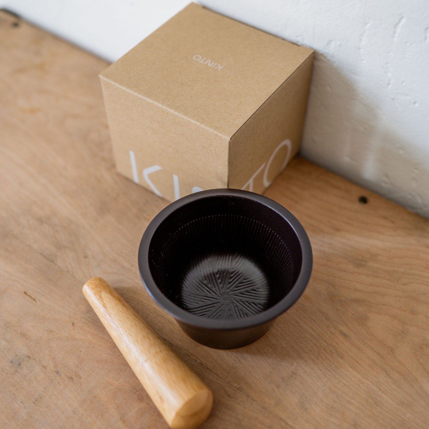 Kinto Taku Mortar and Pestle Black | Kinto | Miss Arthur | Home Goods | Tasmania