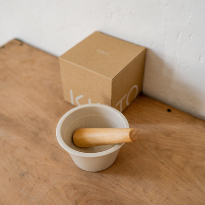 Kinto Taku Mortar and Pestle White | Kinto | Miss Arthur | Home Goods | Tasmania