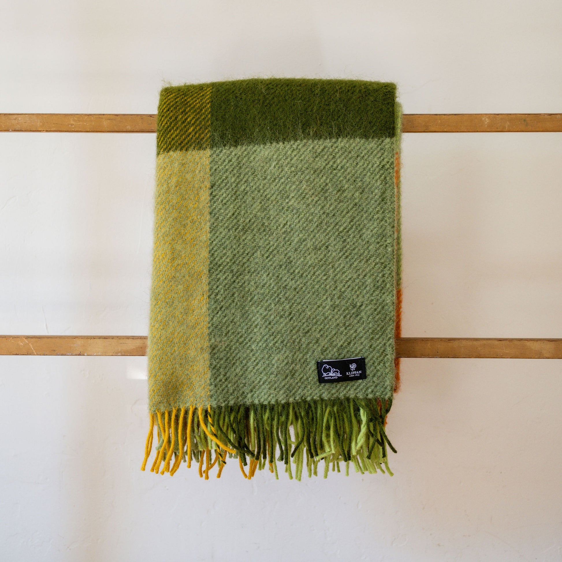 Klippan Gotland Wool Check Blanket Green | Klippan | Miss Arthur | Home Goods | Tasmania