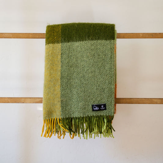 Klippan Gotland Wool Check Blanket Green | Klippan | Miss Arthur | Home Goods | Tasmania