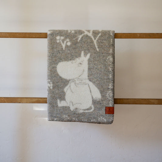 Klippan Moomin Winterland Wool Baby Blanket Grey | Klippan | Miss Arthur | Home Goods | Tasmania