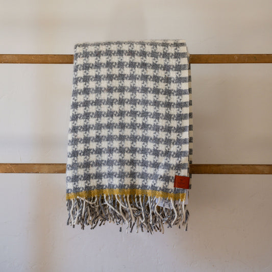 Klippan Dogtooth Wool Blanket Grey | Klippan | Miss Arthur | Home Goods | Tasmania