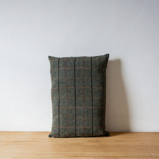 Tweedmill Textiles Kneeler Cushion Tweed Green/Brown | Tweedmill Textiles | Miss Arthur | Home Goods | Tasmania