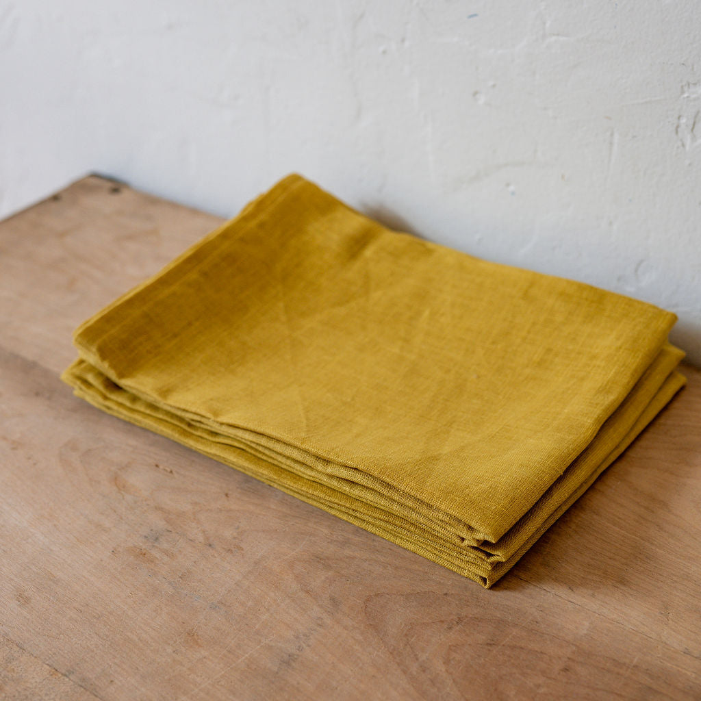 Linen Tea Towel Mustard | Konohairo | Miss Arthur | Home Goods | Tasmania