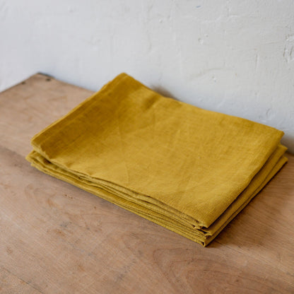 Linen Tea Towel Mustard | Konohairo | Miss Arthur | Home Goods | Tasmania