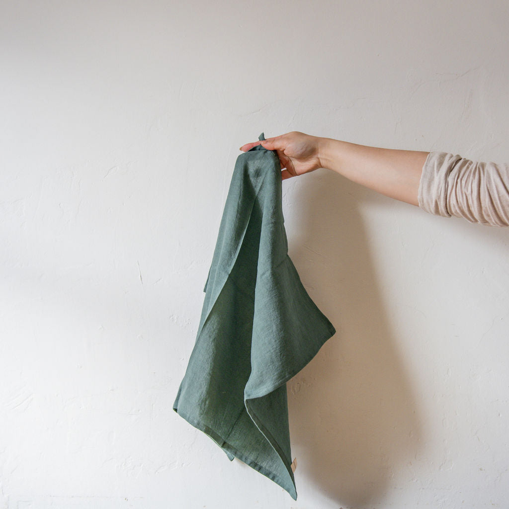 Linen Tea Towel Green | Konohairo | Miss Arthur | Home Goods | Tasmania