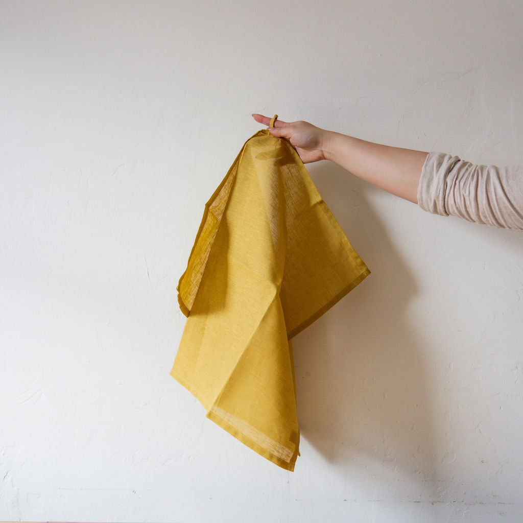 Linen Tea Towel Mustard | Konohairo | Miss Arthur | Home Goods | Tasmania