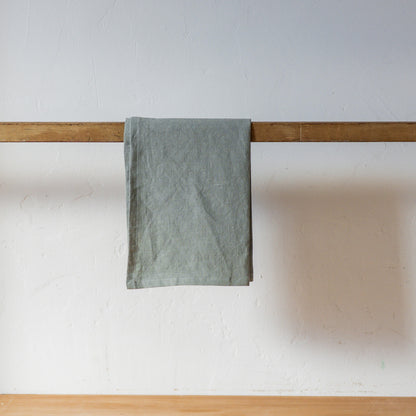Linen Tea Towel Green