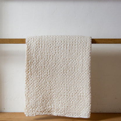 Kontex Cotton Linen Waffle Ivory Bath Sheet | Kontex | Miss Arthur | Home Goods | Tasmania