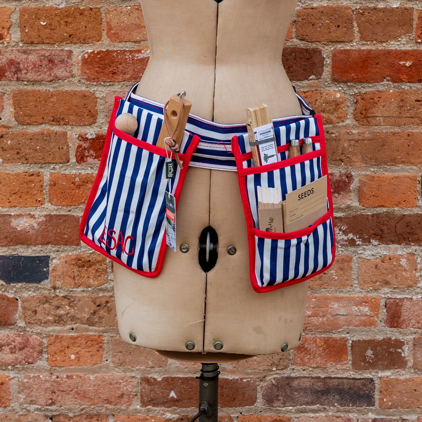 Le Sac Gardening Tool Belt Navy Stripe | Le Sac | Miss Arthur | Home Goods | Tasmania