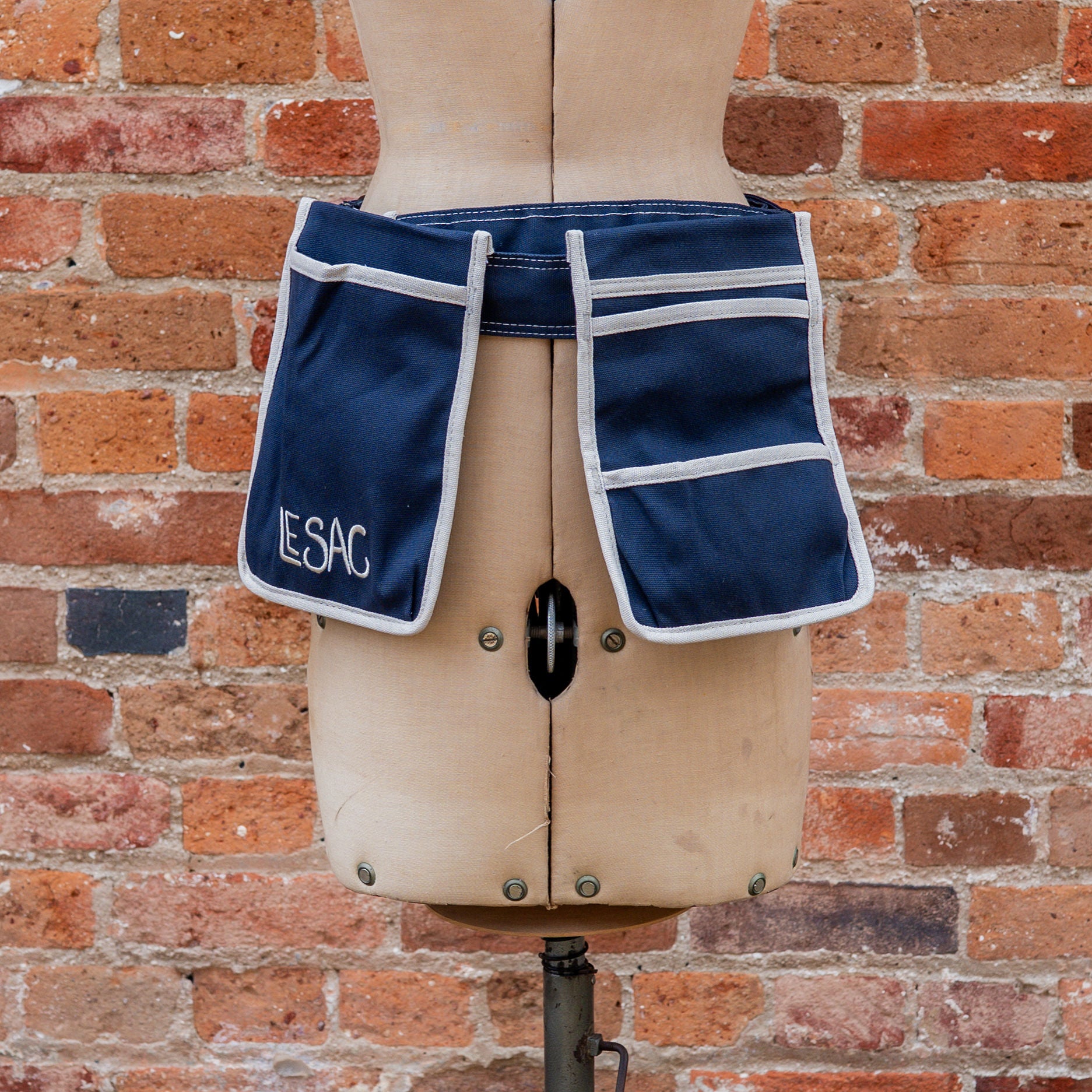 Le Sac Gardening Tool Belt Navy Taupe Trim | Le Sac | Miss Arthur | Home Goods | Tasmania