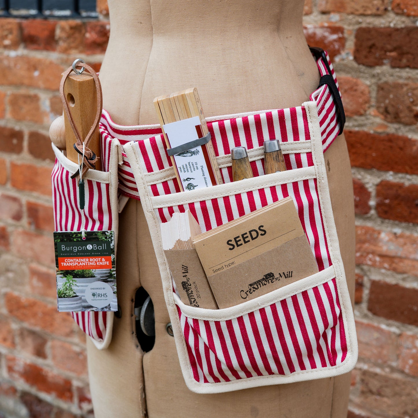 Le Sac Gardening Tool Belt Red Stripe | Le Sac | Miss Arthur | Home Goods | Tasmania