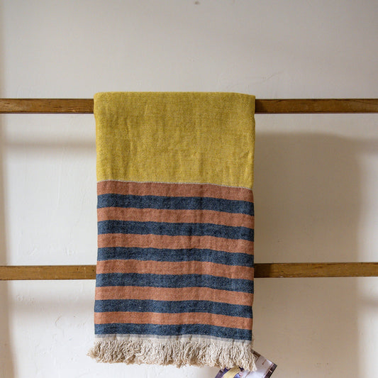 Libeco Belgian Towel Fouta Red Earth Stripe | Libeco | Miss Arthur | Home Goods | Tasmania