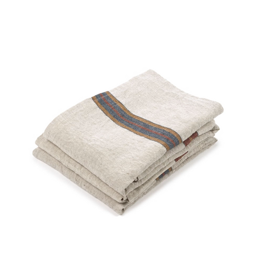 Libeco Dock Kitchen Towel Leather Stripe | Libeco | Miss Arthur | Home Goods | Tasmania