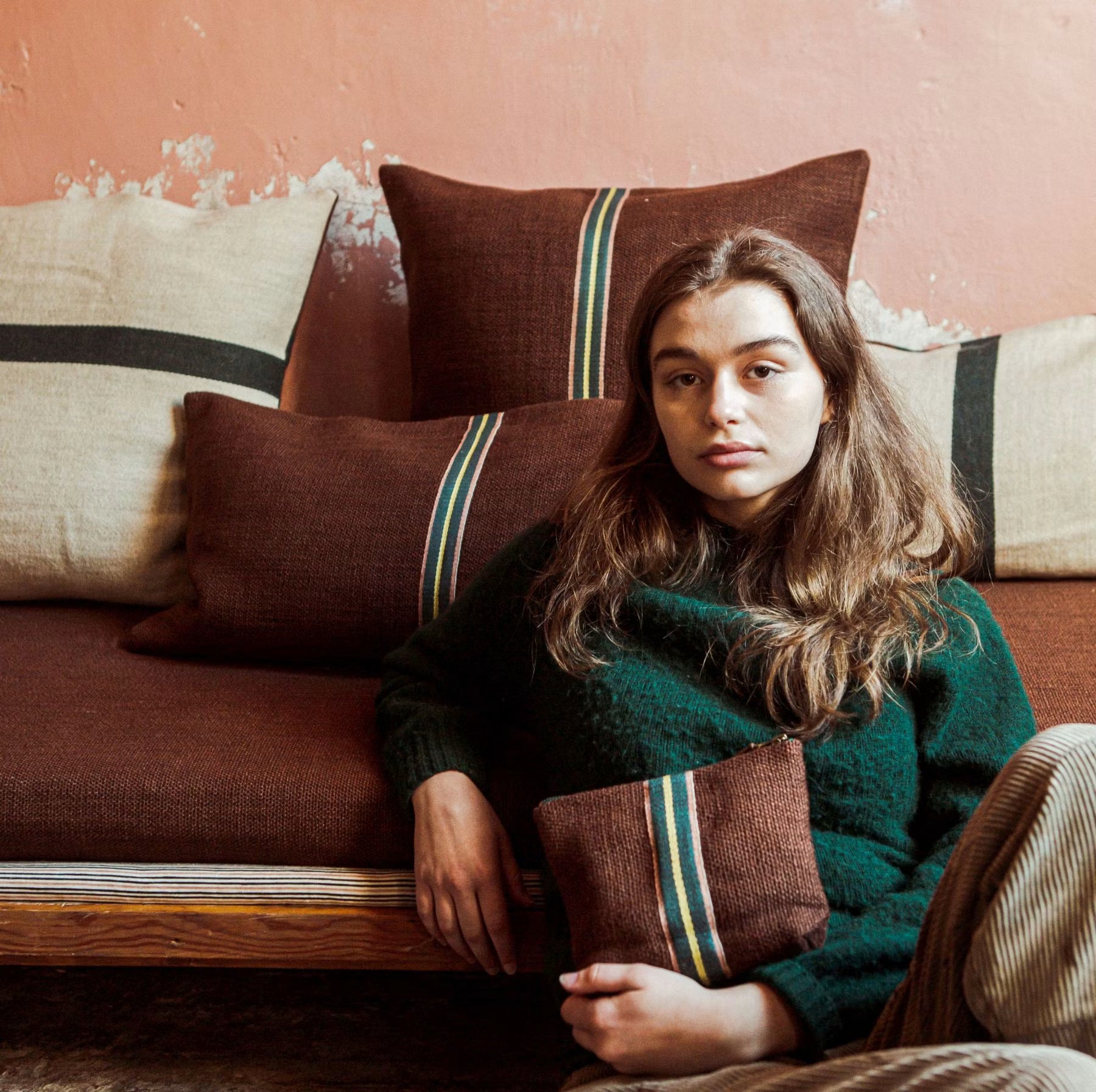 Libeco Jasper Cushion Cover 63cm x 63cm Leather | Libeco | Miss Arthur | Home Goods | Tasmania