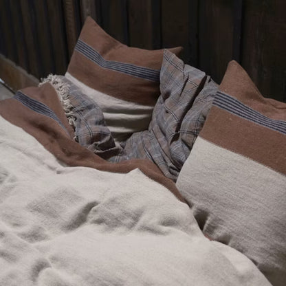 Libeco Sienna Cushion Cover Brown 63xcm x 63cm