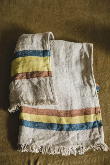 Libeco Belgian Towel Guest Towel Mercurio Stripe | Libeco | Miss Arthur | Home Goods | Tasmania