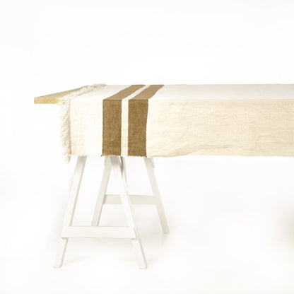 The Belgian Tablecloth Railway 140cm x 230cm | Libeco | Miss Arthur | Home Goods | Tasmania