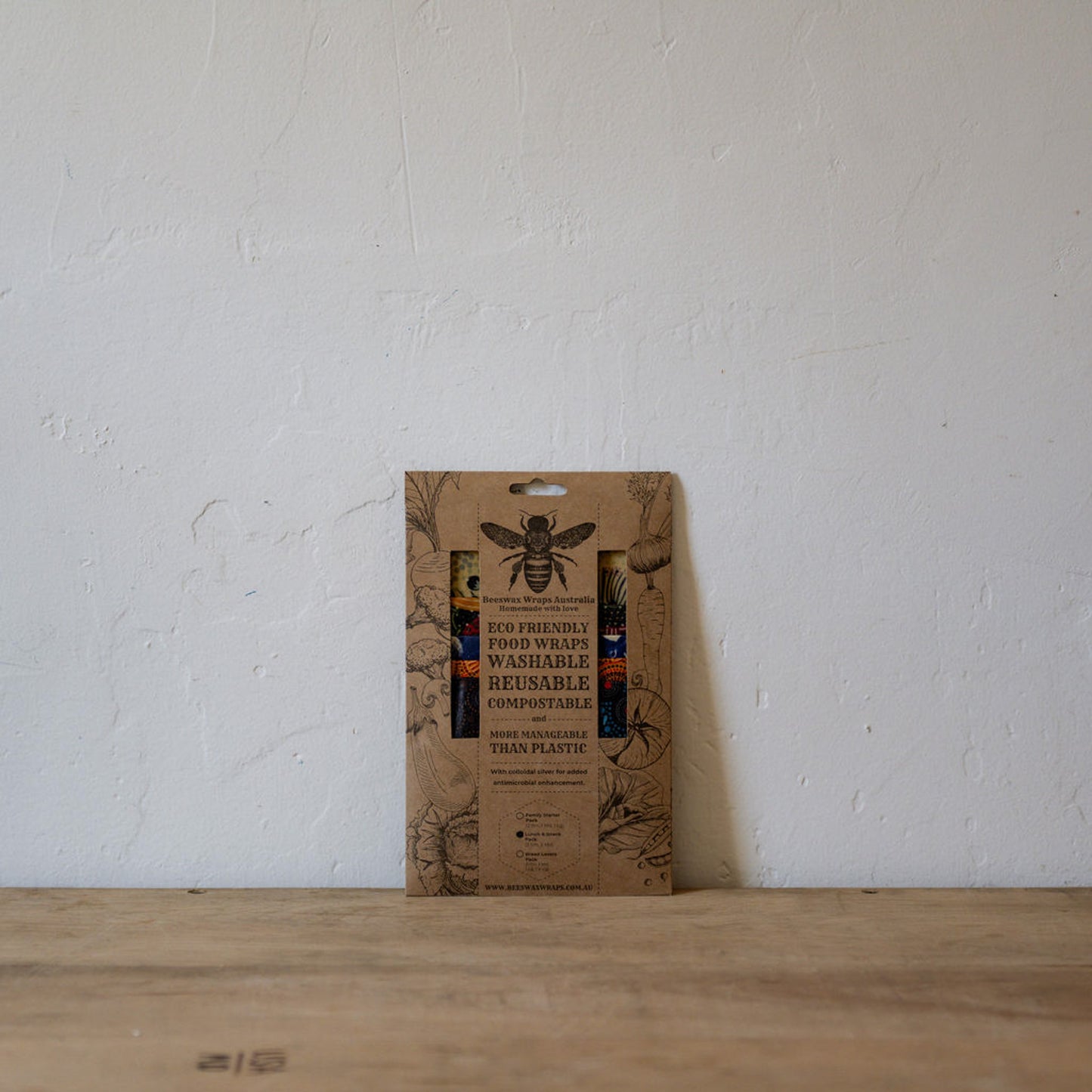 Beeswax Wraps Lunch and Snacks Pack | Beeswax Wraps Australia | Miss Arthur | Home Goods | Tasmania